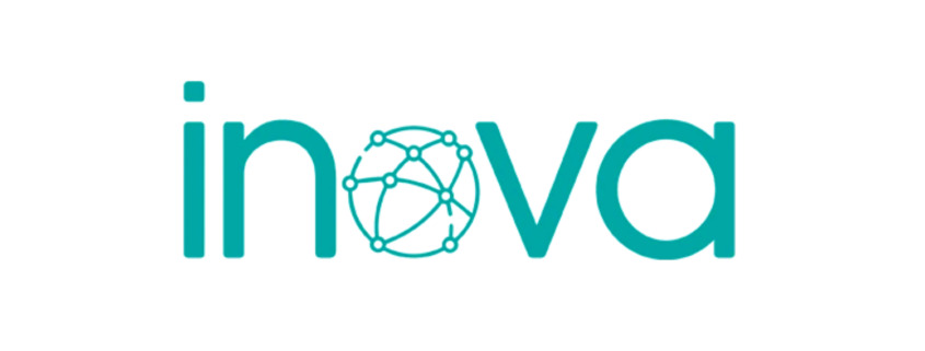 Segunda edição do programa INOVA vai investir em startups em 2023. Na imagem, a logo da iniciativa, com as letras do nome dela em ciano.