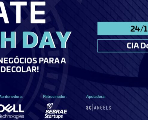 Evento ACATE Pitch Day terá a apresentação de startups a investidores no CIA Downtown, no Centro de Florianópolis.