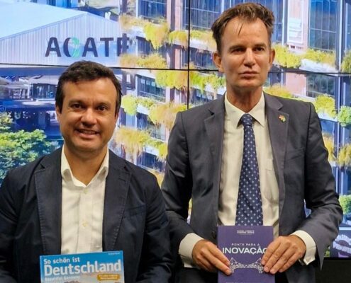 Encontro com o Cônsul-geral da Alemanha teve o objetivo de aproximar ecossistemas de inovação da Alemanha e de Santa Catarina