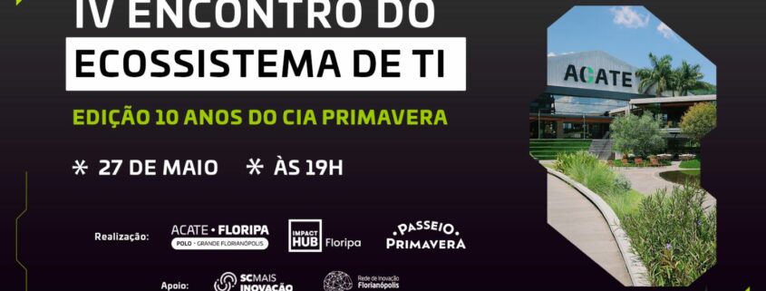 Encontro especial sobre os 10 anos do CIA Primavera será no próximo dia 27 de maio, às 19h; inscrições abertas ao público e gratuitas.
