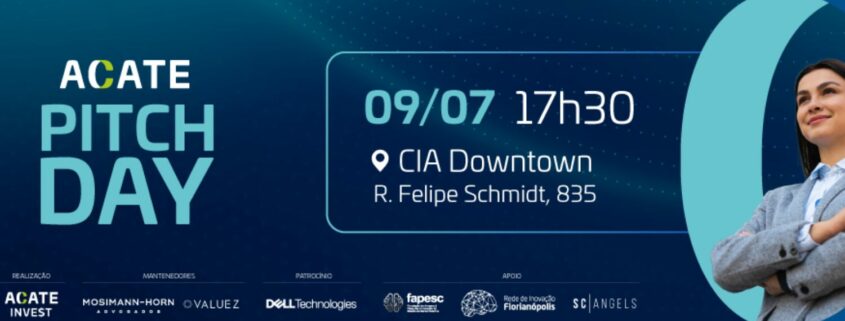 ACATE Pitch Day, evento que reúne investidores e empresas de tecnologia, terá nova edição com foco em escalabilidade de negócios e uso de IA